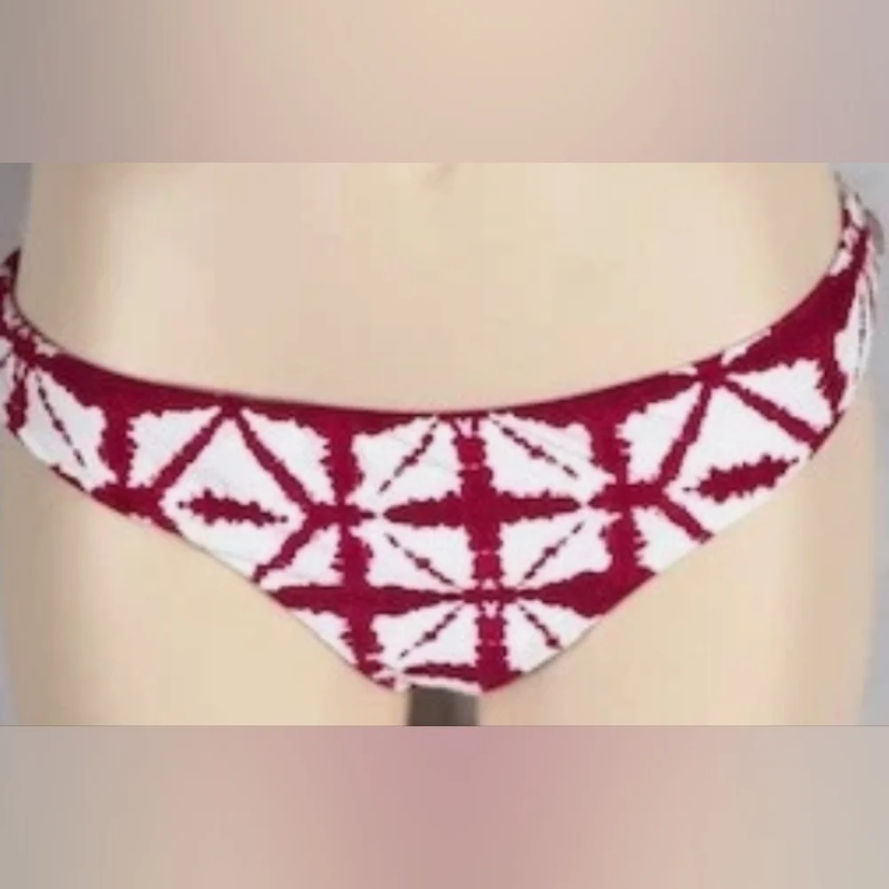 Raisins Dark Red and White Bikini Set NEW with Tags - Picture 5 of 11